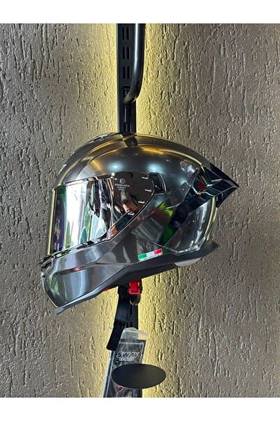 Sway 867 Kask BULLET Silver Vizörlü İridyum Edition