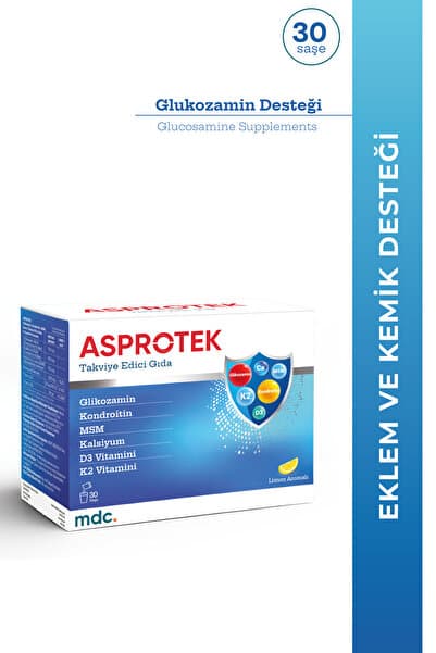 MDC ASPROTEK (Glukozamin, Kondroitin, MSM, Kalsiyum) 30 Saşe