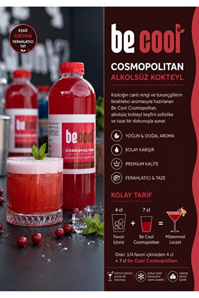 BE COOL Cosmopolitan Kokteyl Mix 1 Litre