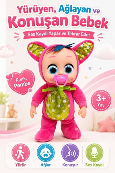 GENELOEM Ağlayan Konuşan Ve Yürüyen Bebek