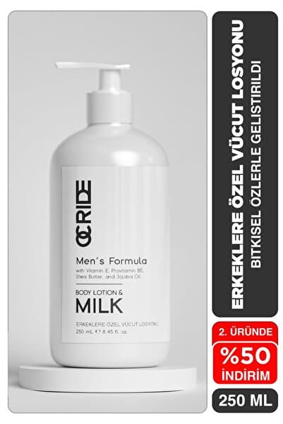 OCRIDE Men's Formula Body Milk Erkekler İçin Bitkisel Nemlendirici Vücut Sütü ve Losyonu 250 ml