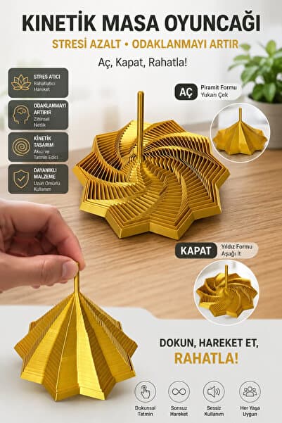 Loresia Yıldız Fidget Stres Oyuncağı Eğlence Hipnoz Oyuncağı Overthink İçin Rahatlatıcı Ses ve Estetik