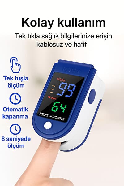 almital mobilya aksesuarları furniture accessories Oxyra Parmak Tipi Oksimetre Kan Oksijen Nabız Ölçer