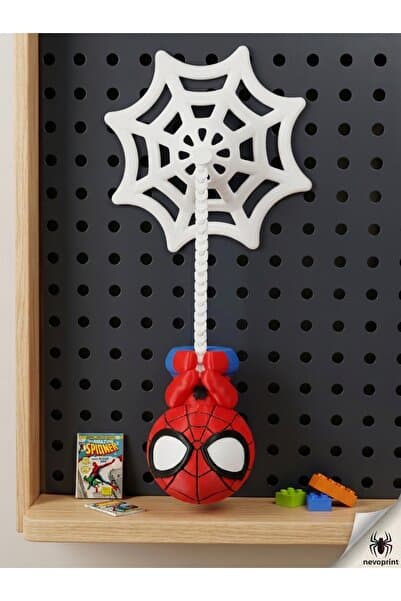 nevoPrint Örümcek Ağına Asılı Örümcek Adam / Spider-Verse Dekoru
