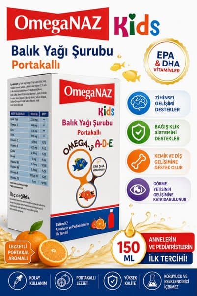 Genel Markalar Balık Yağı 150 Ml-naz-portakallı -