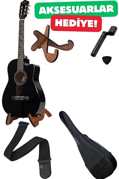 Nano Müzik Gitar Seti 4/4 Tam Boy Klasik Gitar - Kılıf - Pena - Metot Kitabı