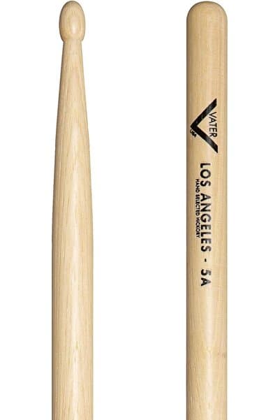 Vater 5B Ahşap Uçlu Hickory Davul Çubuğu, 3 Çift (VS3P5BW)