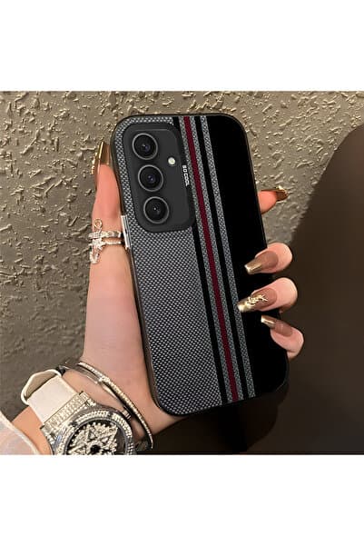 CHICASELUX Samsung Galaxy S25 Plus Uyumlu Yüksek Kaliteli Şık Dikey Şerit Desen Sert Kılıf, Darbe Koruması