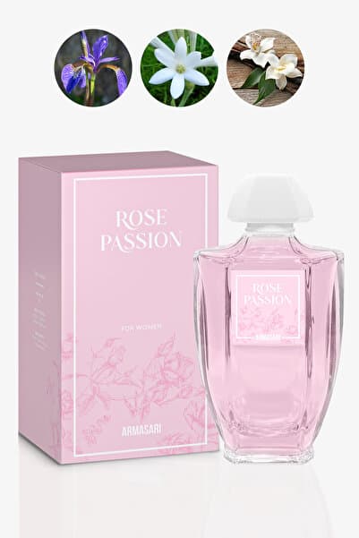 Armasari Rose Passion Uzun Süre Kalıcı Kadın Parfüm 100ml | Çiçeksi ve Odunsu | İris, Misk, Vanilya, Sedir, Orange Blossom