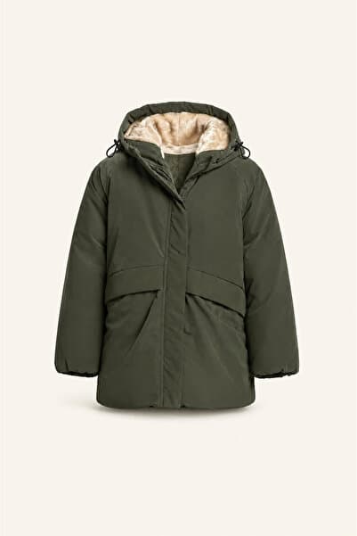 HAUSEkids REKLAMLARDA ÖZEL FİYAT ! 8-14 Yaş Shadow Premium Core Erkek Çocuk Mont-Haki