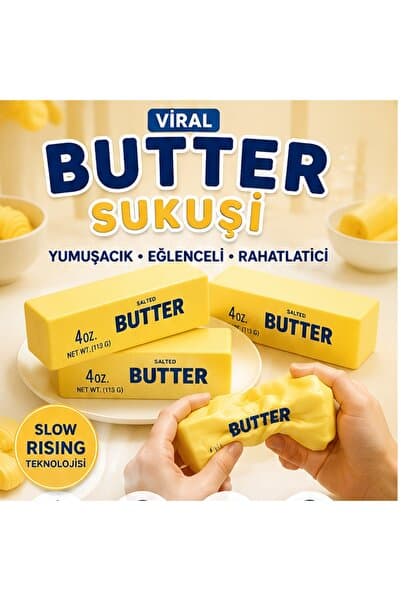 CNGZSHOP Butter Viral Tereyağı Sukuşi slow 1 Adet Stres Oyuncağı