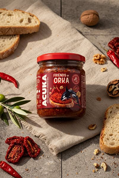 FRIENDS OF ORKA Acuka Acılı - Kuru Domatesli & Cevizli 190gr