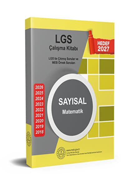 Kurul Yayıncılık 2027 8.Sınıf LGS Çıkmış Sorular ve MEB Örnek Soruları Matematik Çalışma Kitabı (2026 LGS Sınavı Dahil)