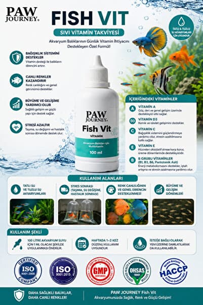 simply line Akvaryum balık vitamini Akvaryum Balıkları İçin Sıvı Vitamin Takviyesi fist vit