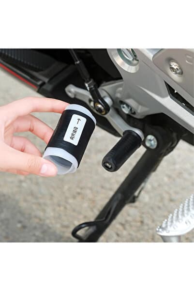 palantil-tech Universal Motosiklet Kauçuk Vites Kaplama Silikonu Sarmal (siyah)
