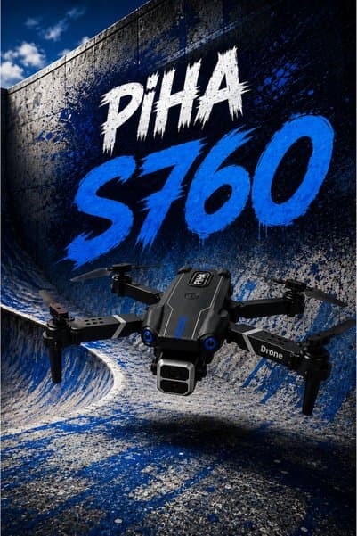 piha S760 drone 2Batarya&25Dakika Uçuş Taşıma Çantalı
