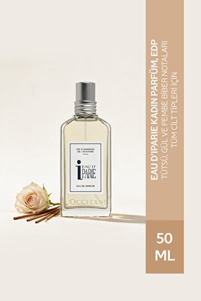 L'Occitane Eau d'Iparie Parfüm, EDP, Kadın, Tütsü, Gül ve Pembe Biber Notaları, 50 ml