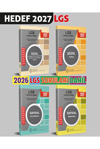 Kurul Yayıncılık 2027 8.Sınıf LGS Çıkmış Soru ve MEB Örnek Soruları Çalışma Kitabı 4lü Set