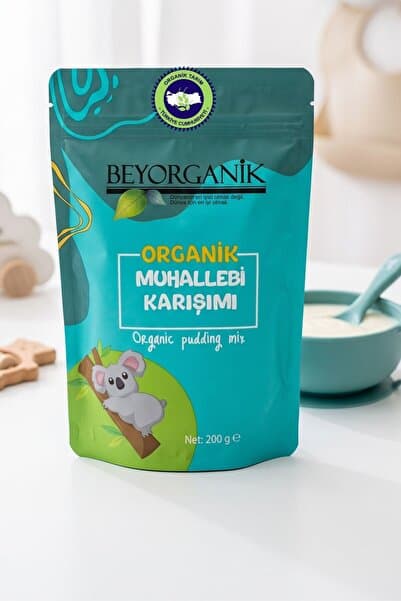 BEYORGANİK Organik Muhallebi Karışımı (YULAFLI) 200gr (PESTİSİT VE AFLATOKSİN ANALİZLİ)