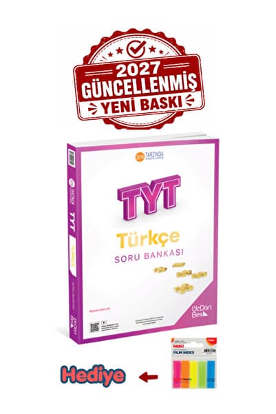 Üç Dört Beş Yayıncılık 345-Üçdörtbeş Yayınları TYT Türkçe Soru Bankası 2026-2027 Yeni Baskı