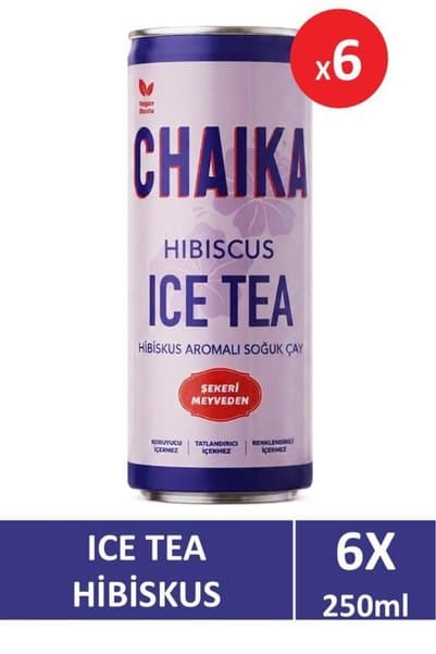 Chaika Hibiskus Ice Tea 250 ml x 6 Adet
