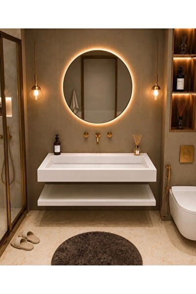 Genel Markalar GİZLİ GİDERLİ Solid Banyo Lavabosu