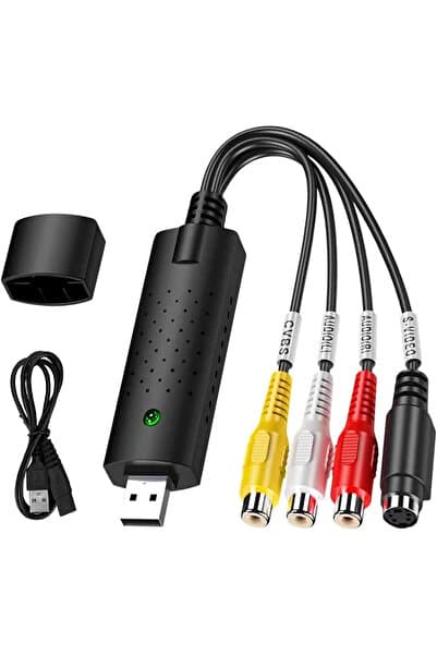 ACETECH 4 Kanal USB EasyCap Video DVR Yakalama ve Kayıt Kartı (RCA / BNC Uyumlu)