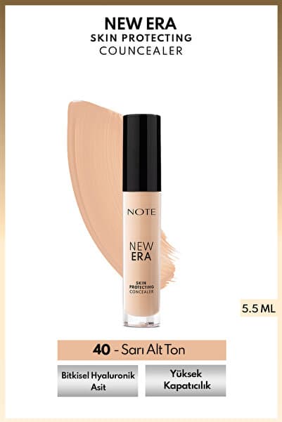 Note Cosmetics New Era Skin Protecting Concealer Nemli Bitişli Göz Altı Kapatıcısı - 40 Soft Ivory