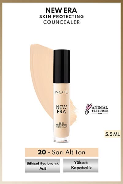 Note Cosmetics New Era Skin Protecting Concealer Nemli Bitişli Göz Altı Kapatıcısı - 20 Light Beige