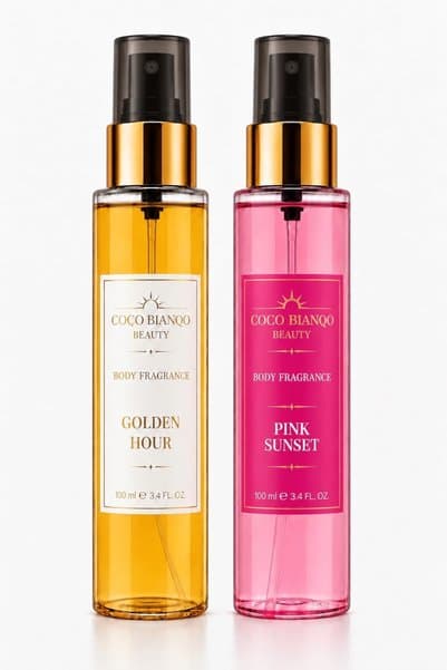 Coco Bianco by Bianco E Nero Parfümlü Vücut Spreyi 2'li Set Vücut Misti Pink Sunset & Golden Hour