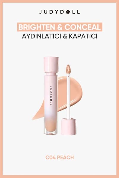 Judydoll Brightening Concealer Liquid Aydınlatıcı Likit Kapatıcı C04 Peach
