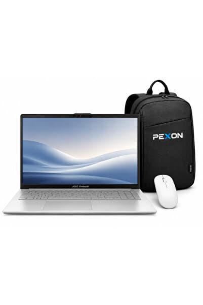 ASUS VIVOBOOK 15 E1504FA AMD RYZEN 5-40 8GB LPDDR5 RAM 512GB M.2 NVMe SSD 15.6 inç FHD W11 PRO & PEXON ÇANTA + MOUSE