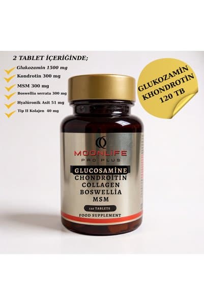 CNNFARMA WELLNESS & BEAUTY Glukozamin Chondrotin Collagen Boswellia MSM TİP II 120 Tablet