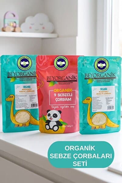 BEYORGANİK Organik Sebze Çorbaları Paketi 3'lü (PESTİSİT VE AFLATOKSİN ANALİZLİ)