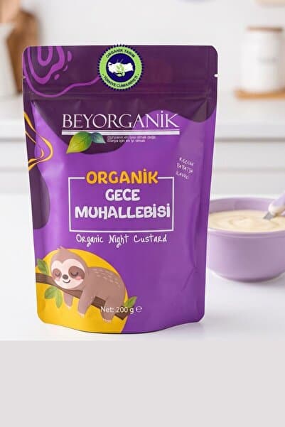 BEYORGANİK Organik Gece Muhallebisi (PESTİSİT VE AFLATOKSİN ANALİZLİ) 200gr (PAPATYA VE REZENE ILAVELİ)