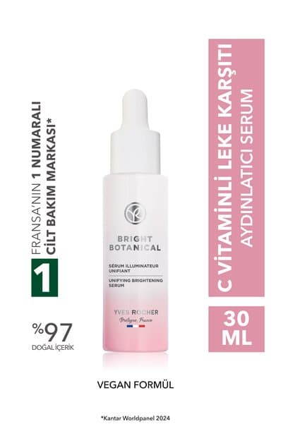 Yves Rocher Leke Ve Kırışık Karşıtı Bitkisel Bakım Bright Botanical - Niacinamide & C Vitamini Serum - 30ml