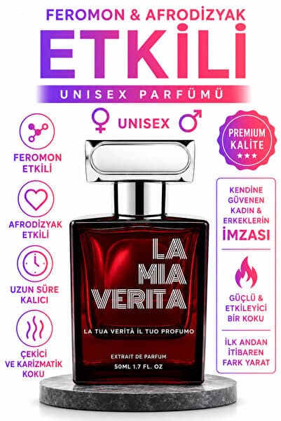 la mia verita Unisex Sensfeel™ Feromon Parfüm | Kalıcı | Feromon Özlü Afrodizyaklı Magnet Extrait Serisi 50 ml