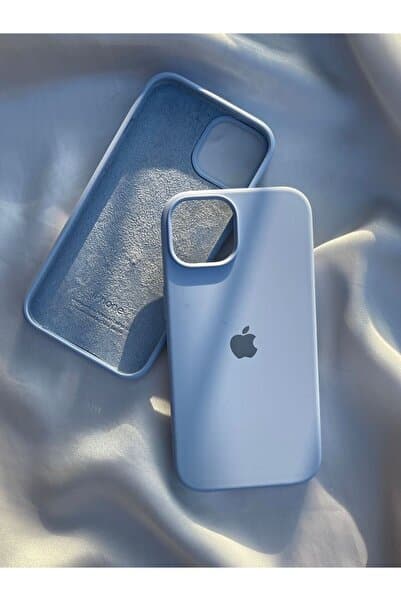 CaseKİdükkan iPhone 15 Uyumlu Lansman Silikon Kılıf – Premium Yumuşak Doku, Darbe Koruyucu, Telefon Kılıfı - Bebe Mavisi