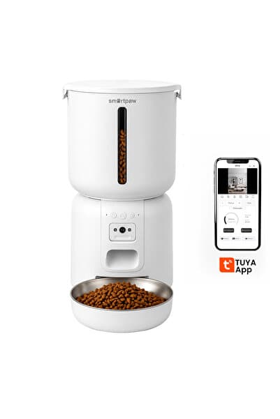SMARTPAW Fresh Feeder Pro / 4L Kameralı Akıllı Otomatik Mama Kabı Sesli İletişim APP Kontrollü
