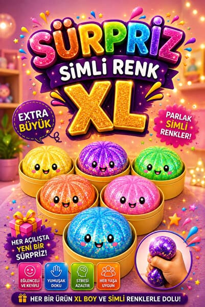 NOY Çin Mantısı Oyuncak Sukuşi 1 Adet Sürpriz Squishy XL Boy Dumbling Küre