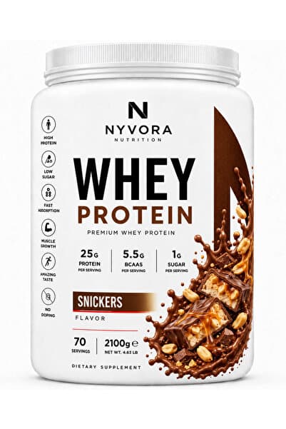 Nyvora Nutrition Whey Protein Snickers Aromalı 2100 g