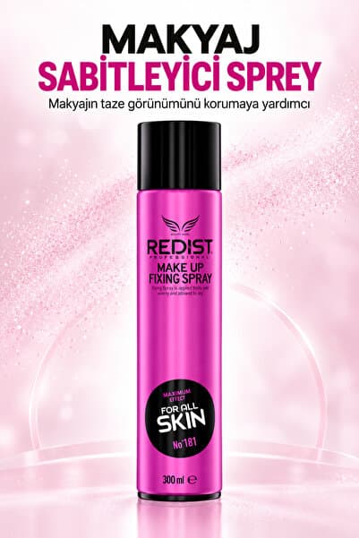 Redist Makyaj Sabitleyici Sprey – Gün Boyu Kalıcı Ve Taze Görünüm Için 300 ml Vegan