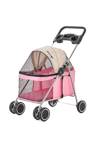justie pet Parthenon Kedi & Köpek Arabası Pembe 93x80x45cm