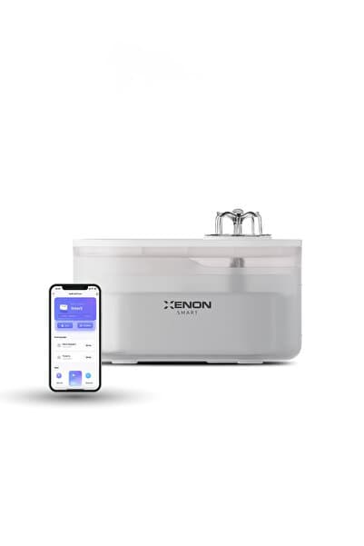 Xenon Smart Akıllı Kedi Su Pınarı , 2.8L Ultra Sessiz, Wifi, Akıllı, Otomatik, Su Çeşmesi (Şeffaf - X8650)