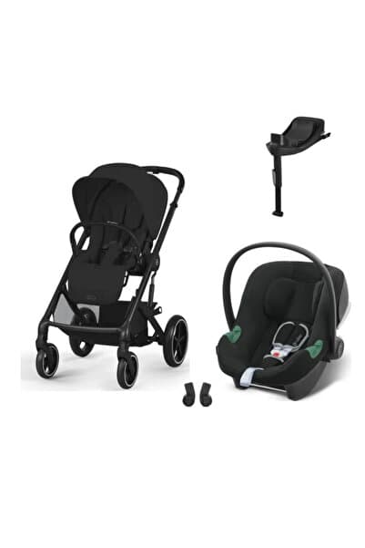 Cybex Balios S Lux Travel Sistem | Black Moon Black & Aton B2 Bazalı Volcano Black