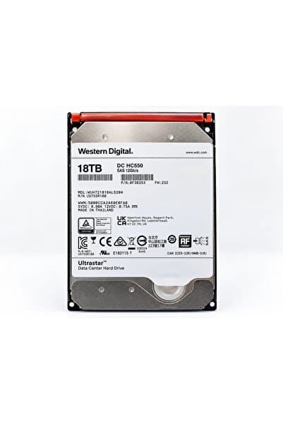 WESTERN DIGITAL Ultrastar DC HC550 18TB 7200RPM 512MB SAS 12Gb/s 3.5" Enterprise HDD