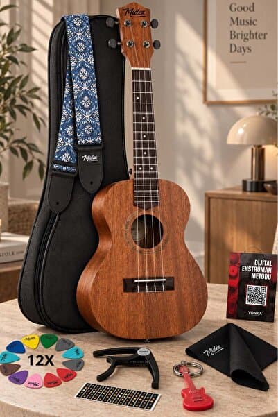 Midex Ct-24mc Set Maun Concert Ukulele (NOTA STİCKER ASKI PENA)