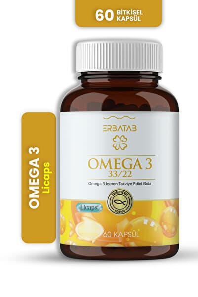 Erbatab Omega 3 Balık Yağı 33/22 60 Kapsül Licaps®