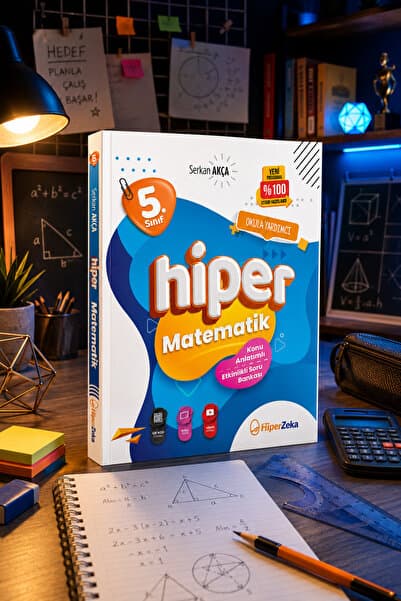 Hiper Zeka 2027 5. Sınıf Hiper Matematik Konu Anlatımlı & Etkinlikli Soru Bankası | Serkan Akça