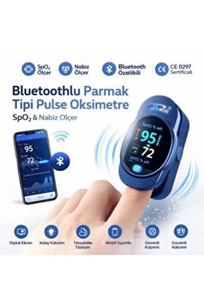 Seburem Bluetoothlu Parmak Tipi Pulse Oksimetre